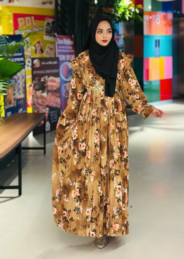 Borka with Hijab Set for Women | মায়াবী গাউন বোরকা ফুল সেট | Stylish Burka - Image 7