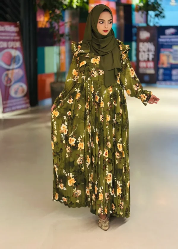 Borka with Hijab Set for Women | মায়াবী গাউন বোরকা ফুল সেট | Stylish Burka - Image 4
