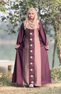 Flower Embroidery Burka