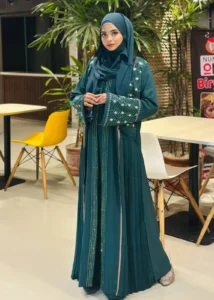 Tarakuchi Attached Koti Burka with Hijab